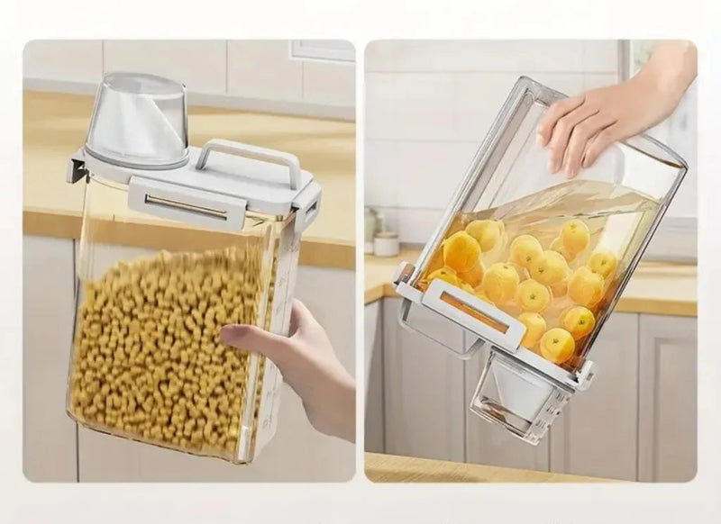 Kit de Potes Herméticos com Medidor